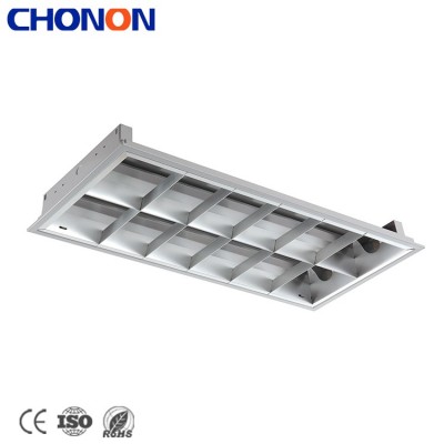 20W Recessed Lighting Grille Lamp Fixture With Cross Blade Aluminum Reflector