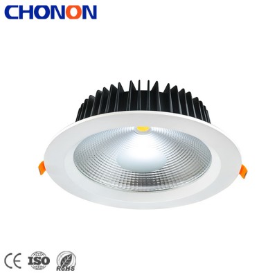 Modern Office Home Decor Aluminum Housing 6W 8W 12W Glass Recessed COB LED Downlight Fixture 15W 30W